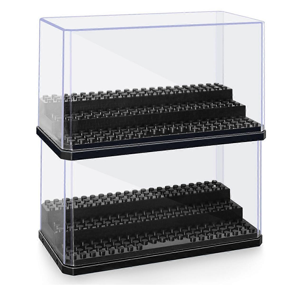 Figure Display Box, Stackable Dustproof Building Block Display Box