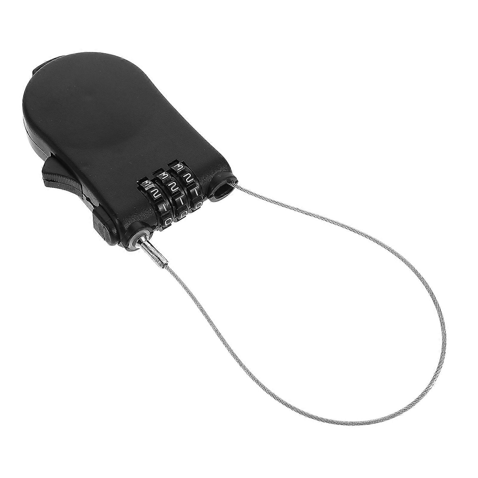 Retractable Steel Cable Padlock Password Lock 5Pcs for Bike Security Use