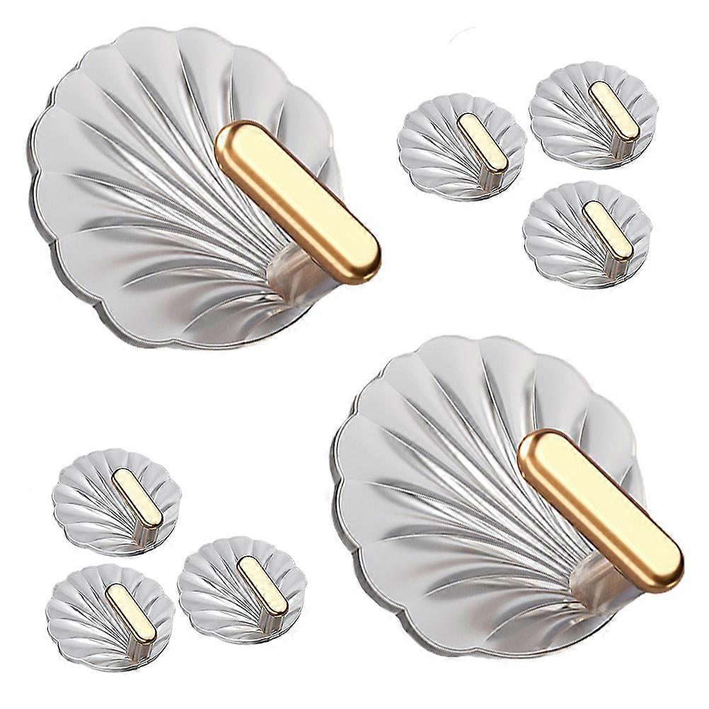 Sticky Wall Hooks Decorative Hooks for Hanging 24Pcs Transparent Shell
