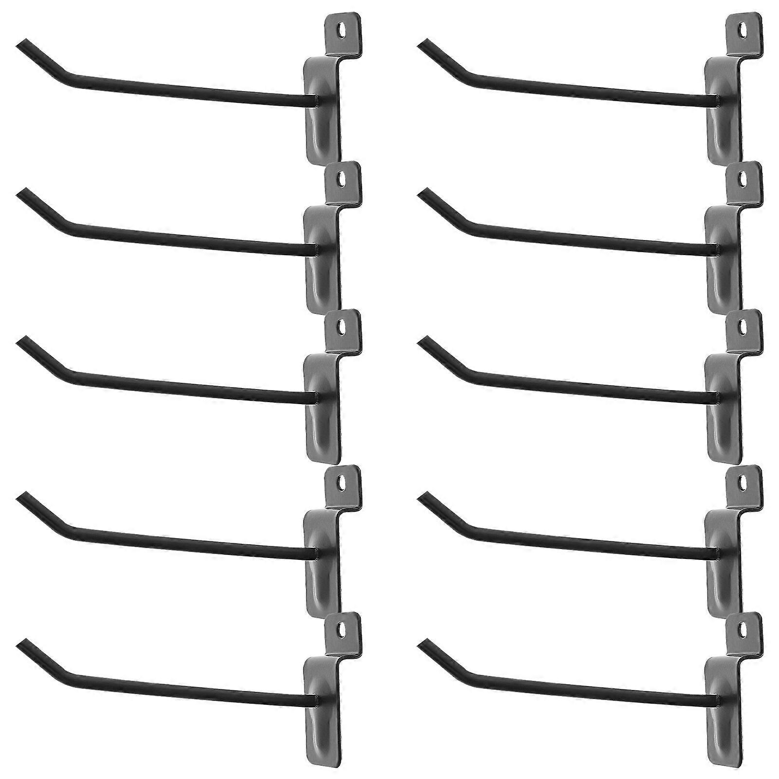 Pegboard Hook For Home Storage And Retail Display 10Cm Black Iron Utility Hook 50 Pcs Durable Versatile Design