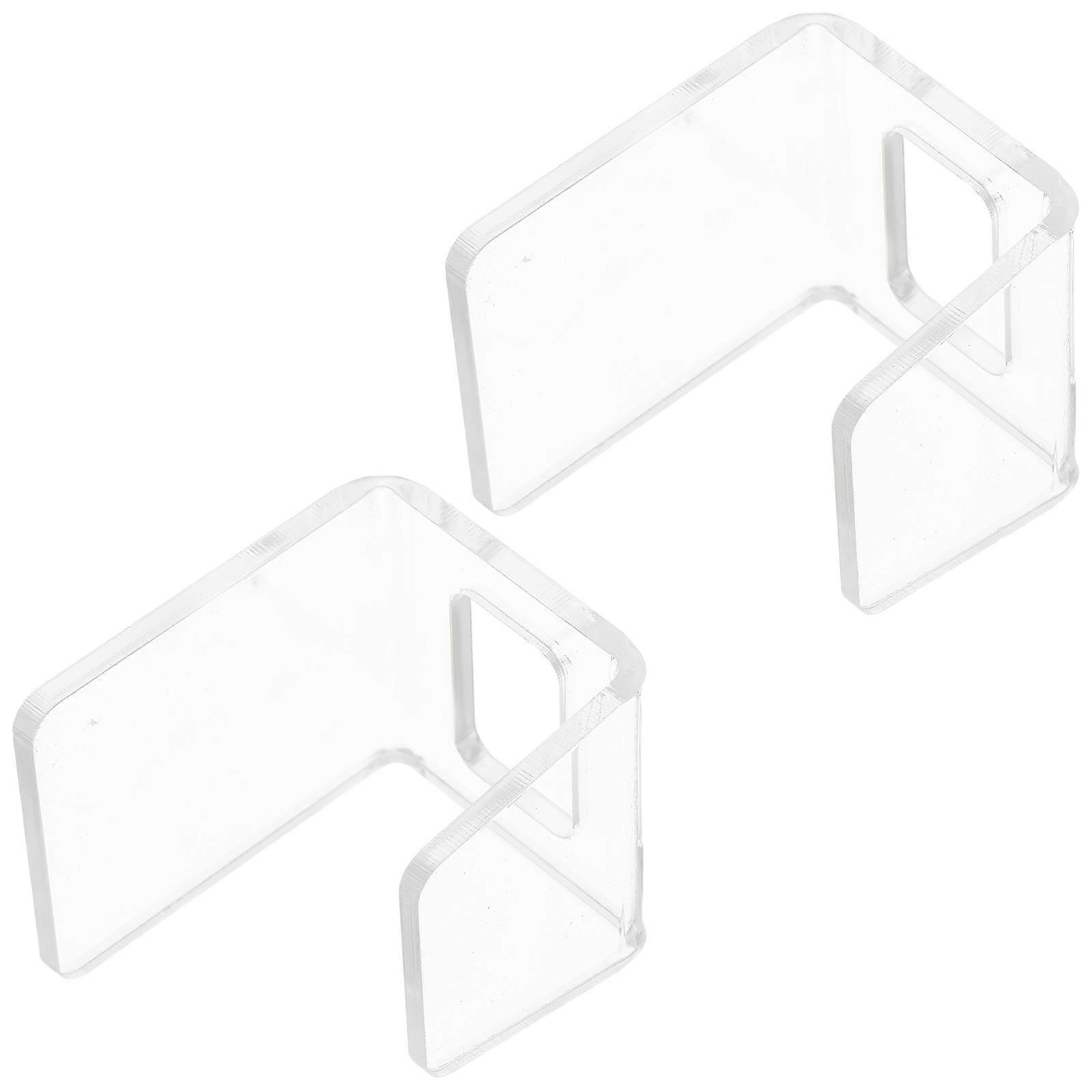 10Pcs Acrylic Kitchen Sink Sponge Holder for Multipurpose Use Transparent