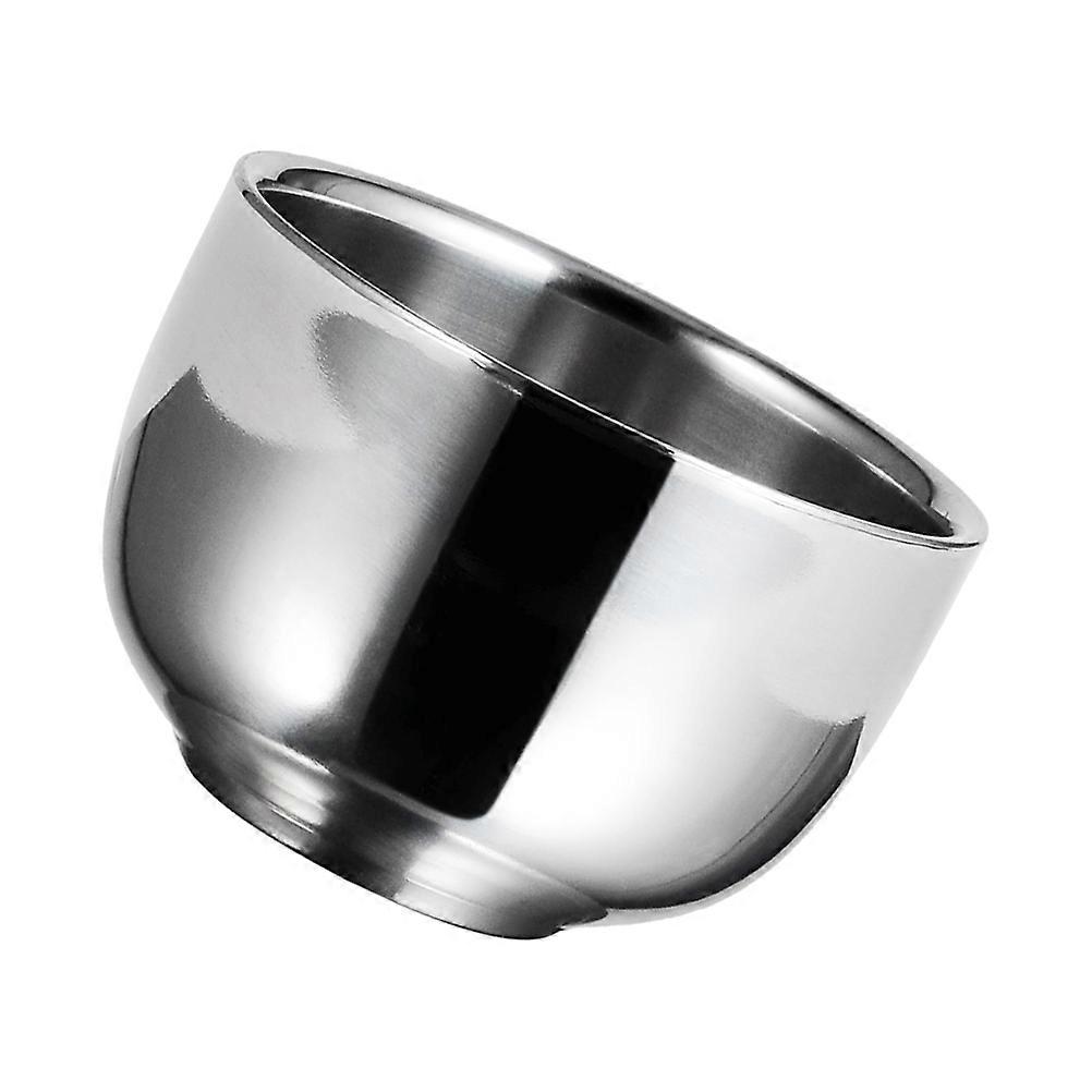 Silver Men Shaving Soap Bowl for Shaving Cream 1Pcs Practical Foaming Bowl