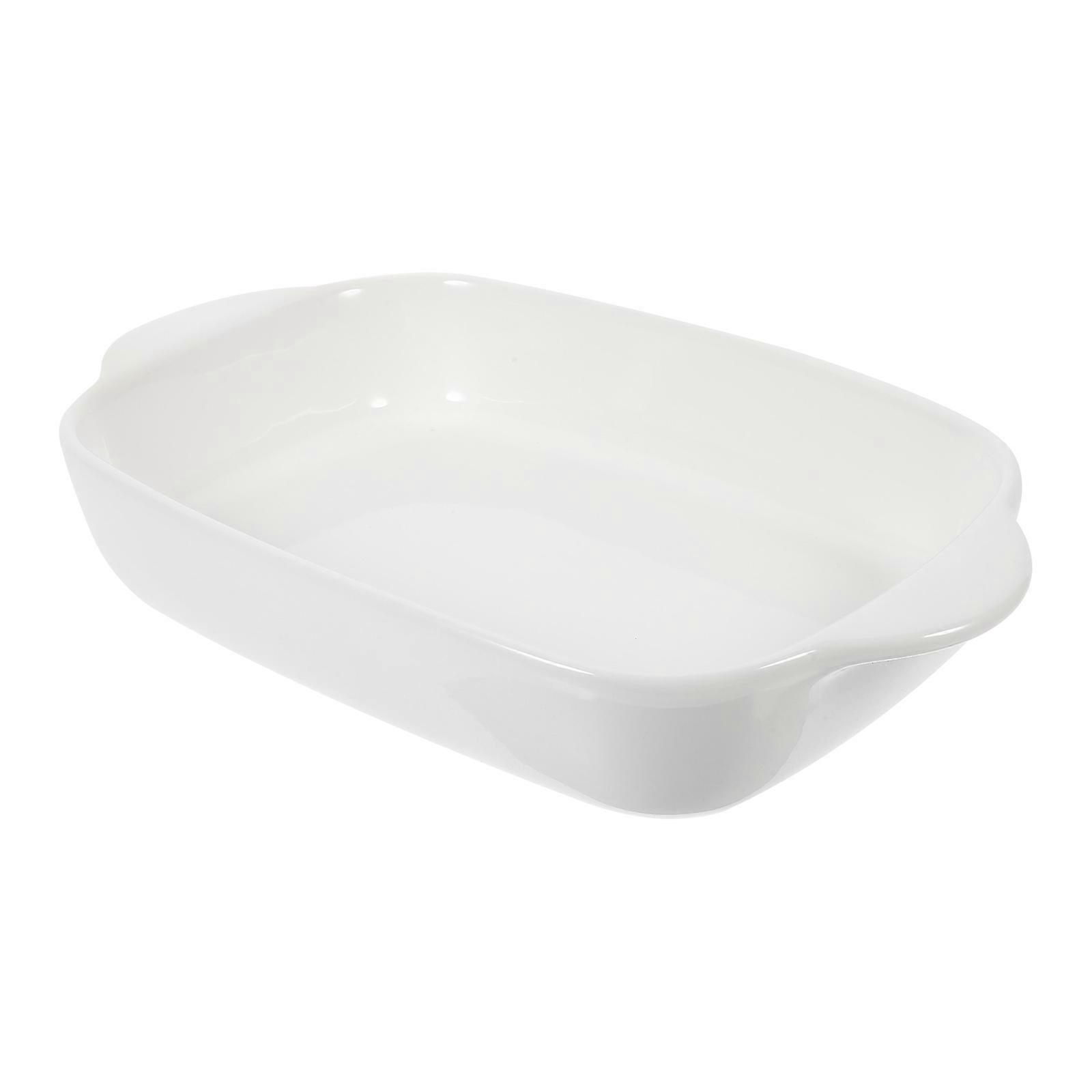 Deep Baking Dish Ceramic Tableware With Side Handles For Family Dining And Serving Occasion Temperature Resistance 1Pcs
