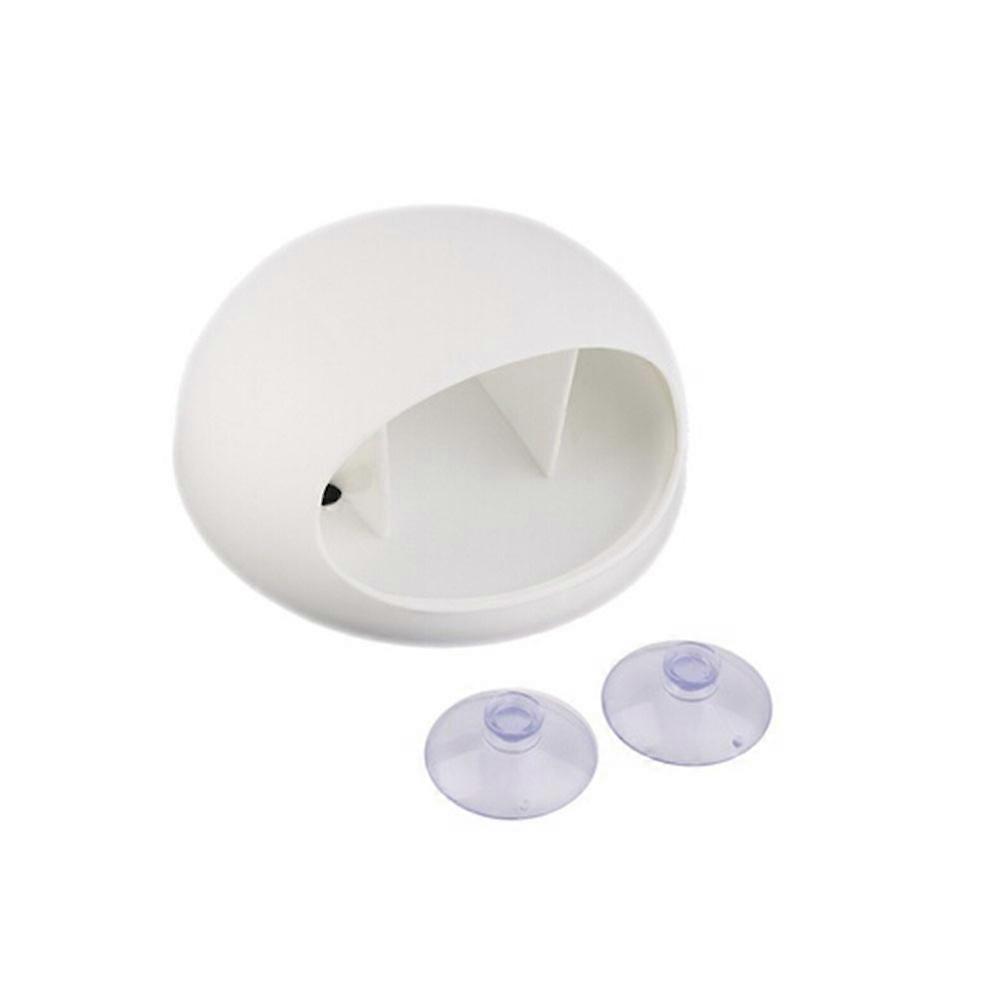 Toothbrush Holder Wall Mounted White Suction Cup for Bathroom Compact Storage