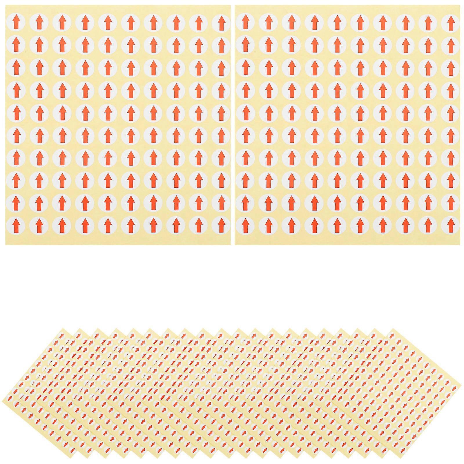 Circle Marking Labels In Red Color For Repair Tracking Suitable For Office And Home Use 16000 Pcs