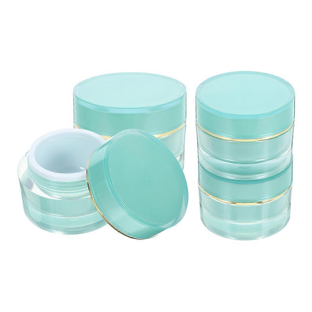 Empty Cream Jars 16 Pcs Acrylic Storage Bottles Cylindrical Design For Home Use And Convenient Travel 30g