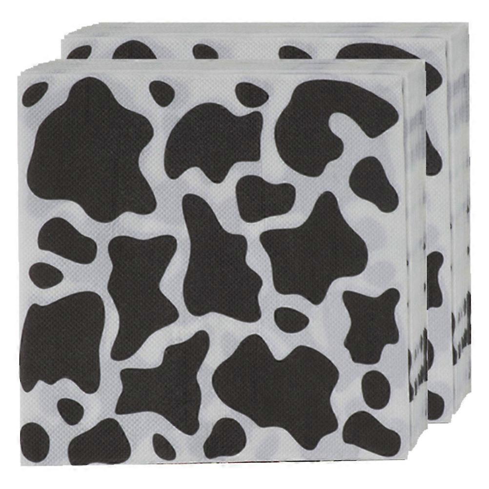 Cow Printing Napkins Decorative Paper Napkins for Party Use 80 Sheets
