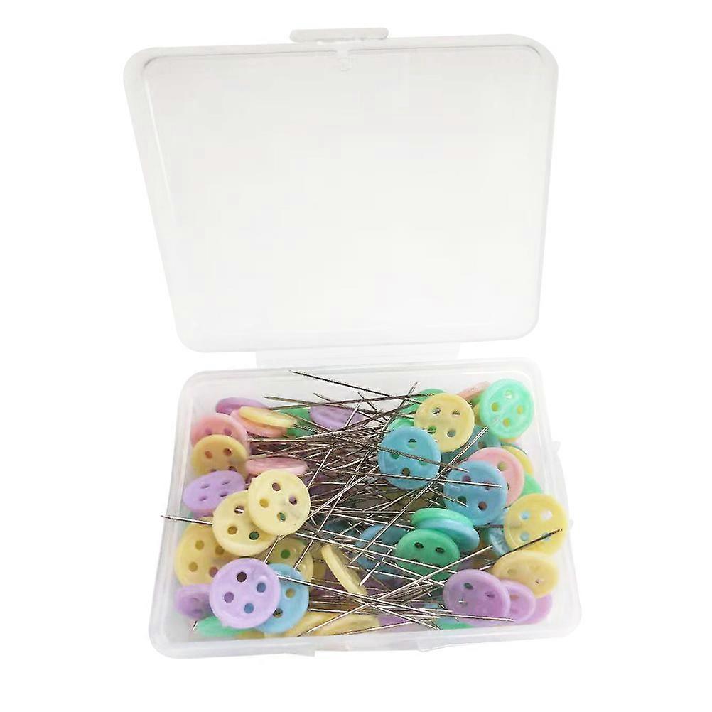 Flat Head Pins Button Head for DIY Sewing Crafts 300Pcs
