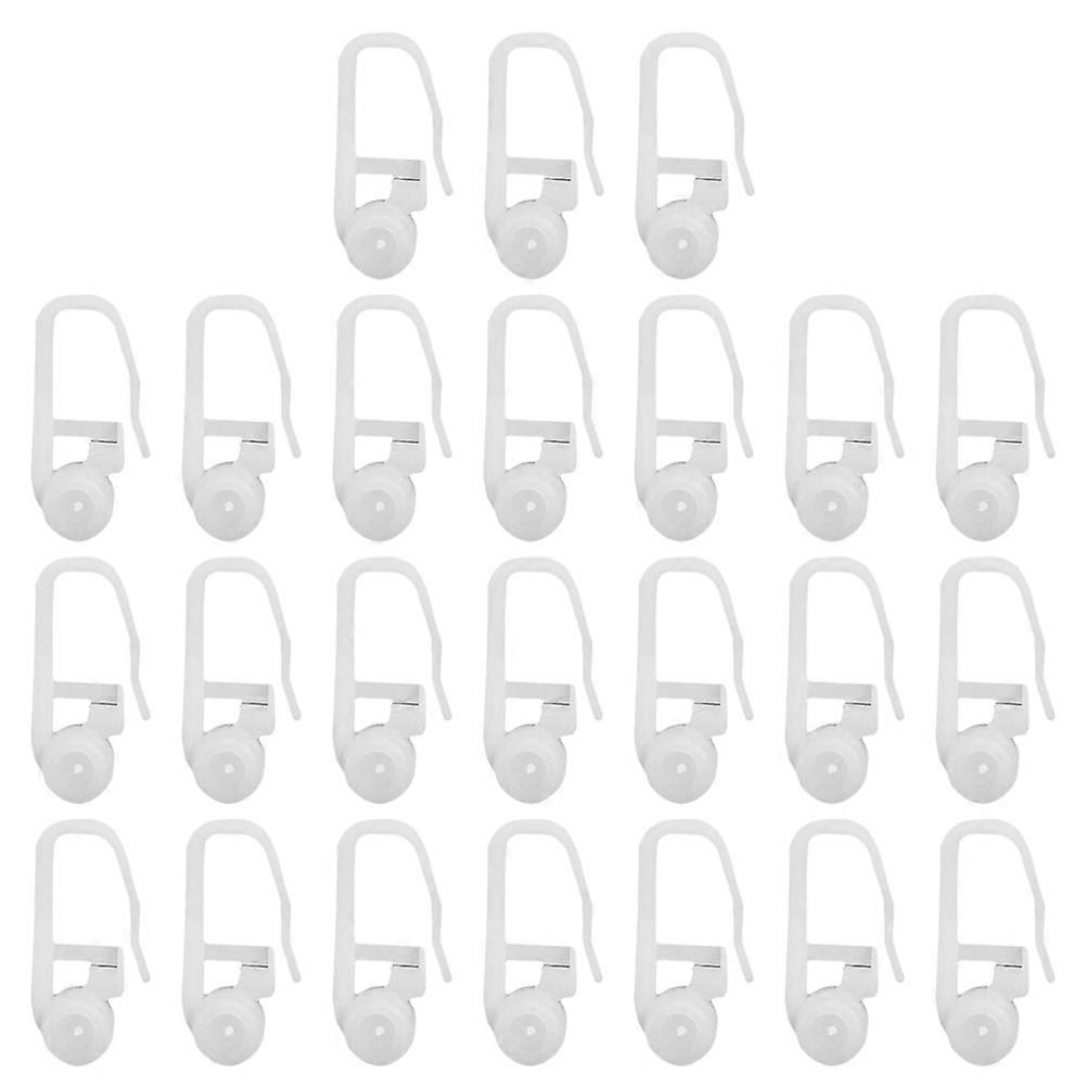 Curtain Hooks Plastic Rolling Rings for 200Pcs Sliding Curtain Use
