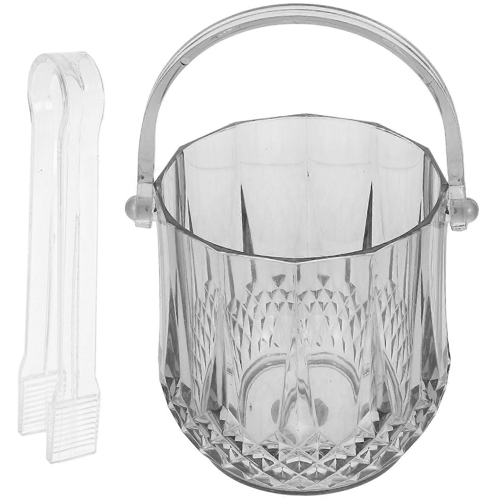 Handy Ice Container For Party Use Versatile 12.50X12.00X12.00CM Durable Plastic Storage 3Pcs