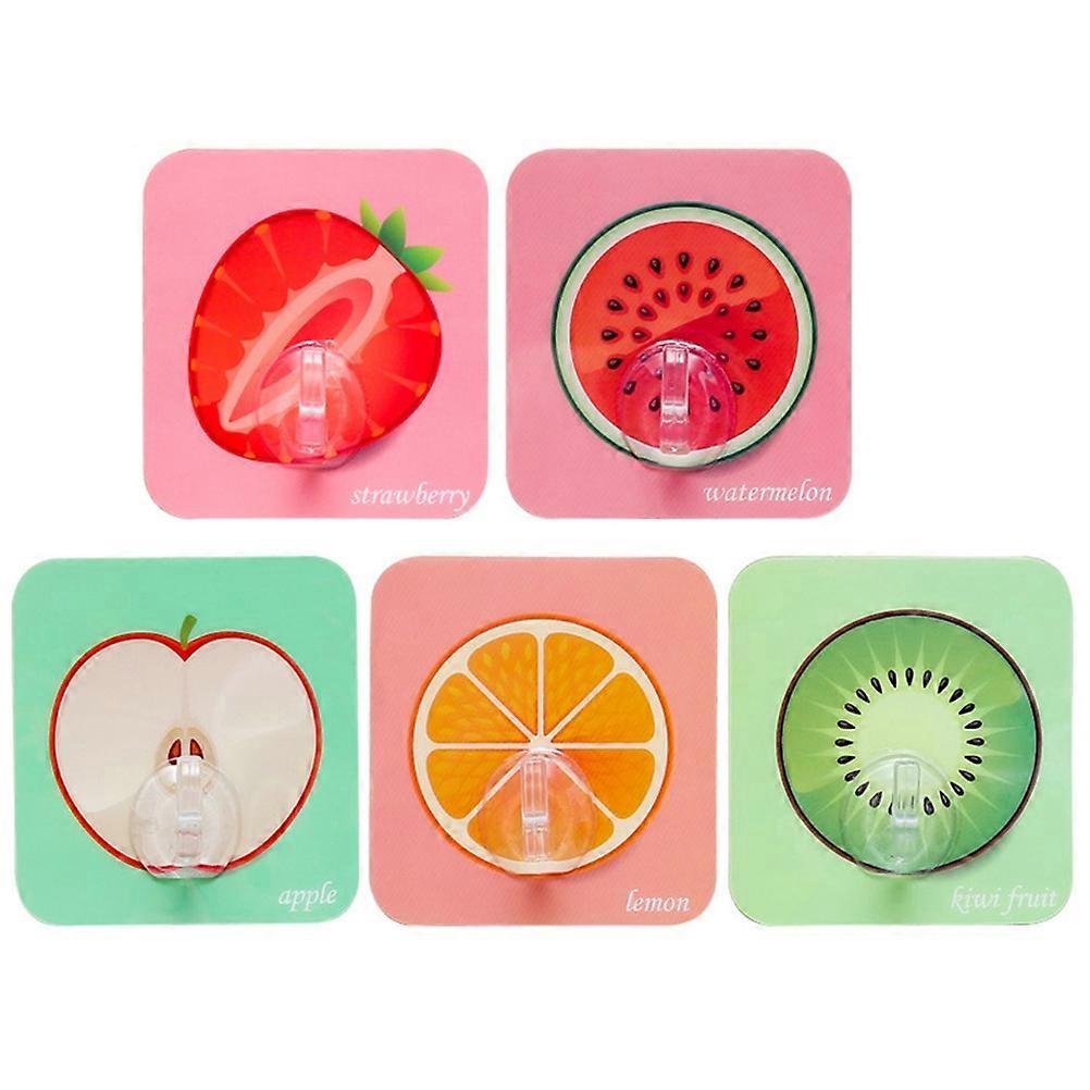 Sticky Hook Fruit Pattern Strong Adhesive Hooks for Hanging 30Pcs Pack Organizer