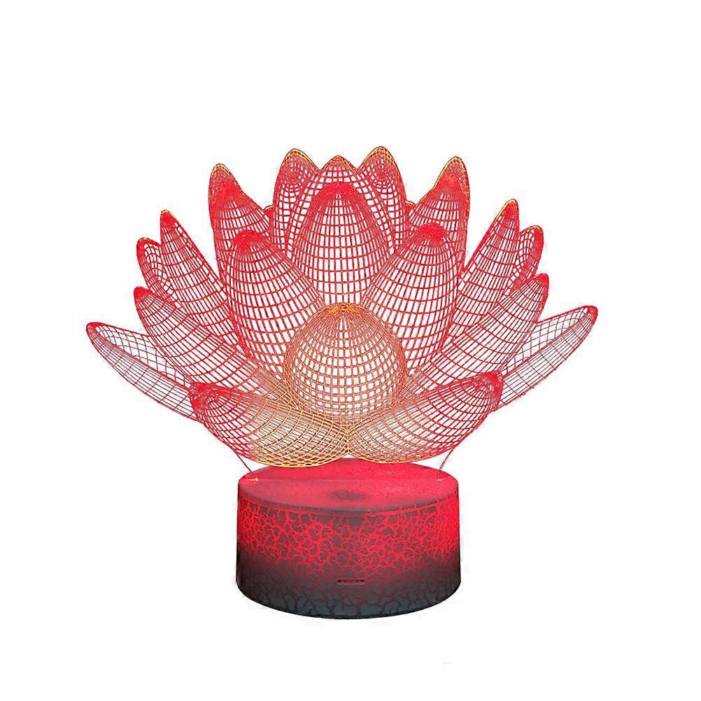 Night Light 3D LED Lamp with Touch Switch for Lighting Use 2Pcs