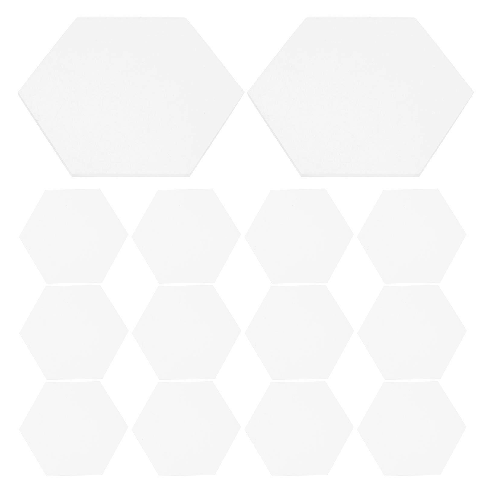 Clear Acrylic Seat Number Display For Birthday Parties And Anniversaries 8.00X7.00X0.20CM Hexagon Shape 40 Pcs