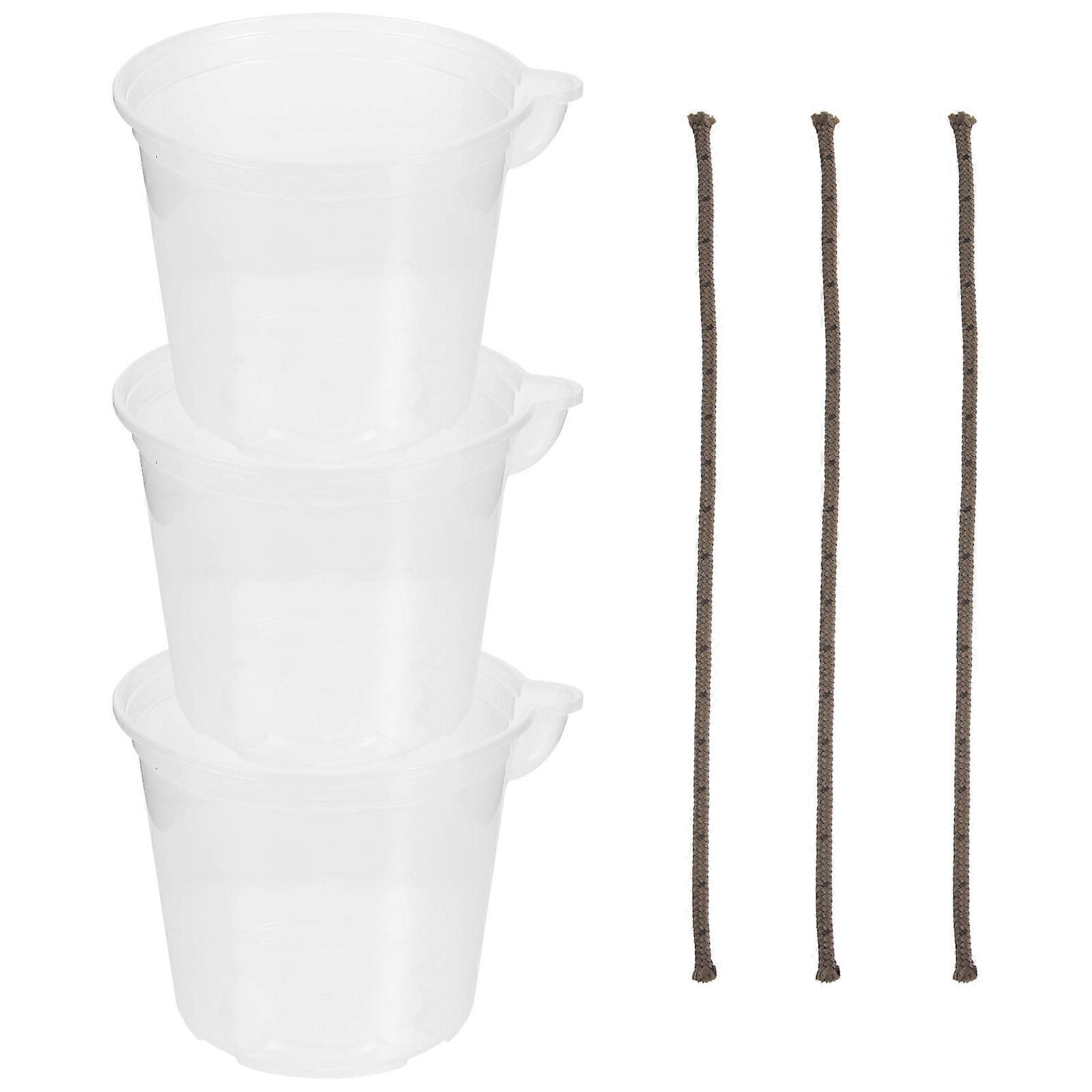 Plastic Self Watering Flower Pot Planter for Gardening Use 1Set
