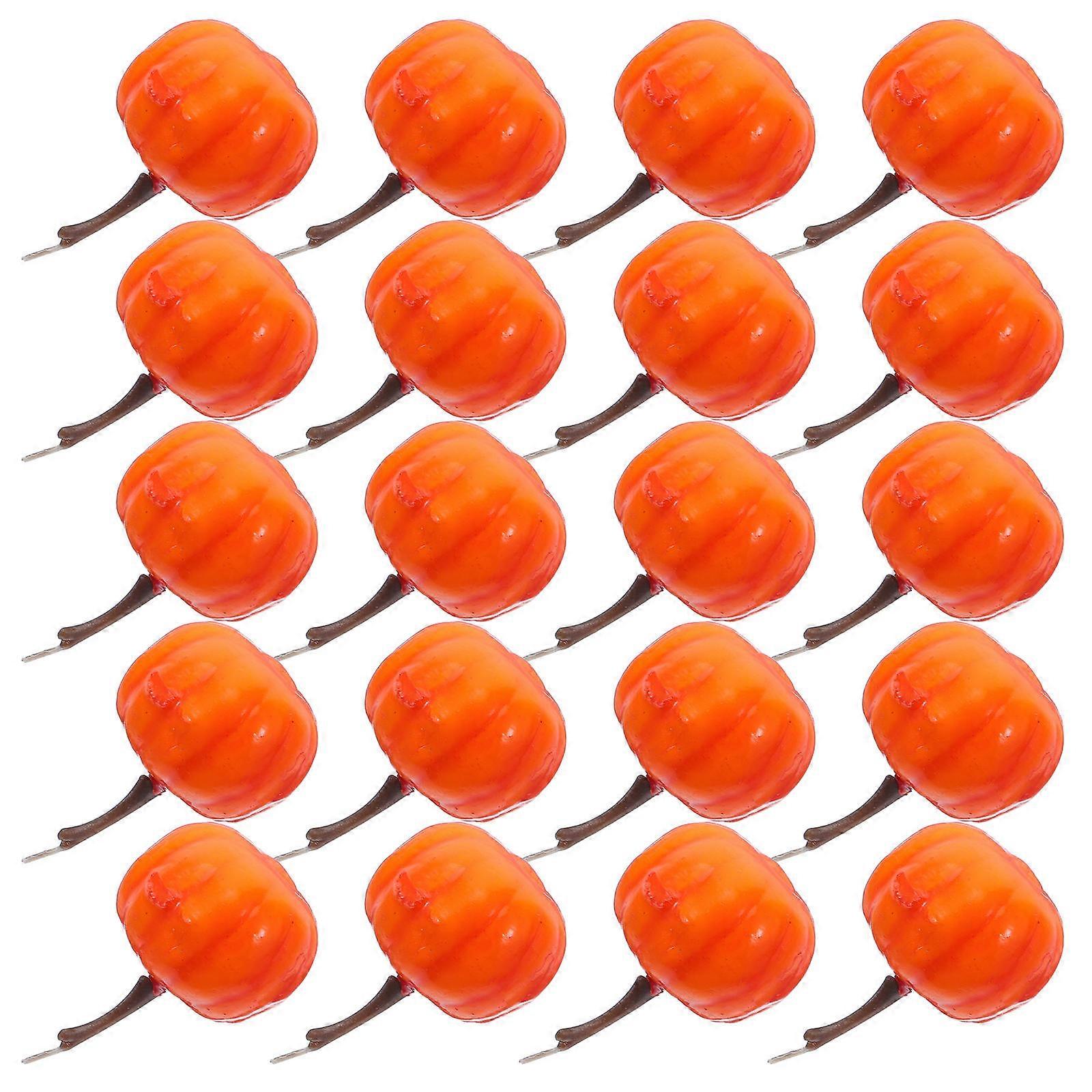 Mini Pumpkin Ornaments Foam Pumpkins for Halloween Decor 192Pcs