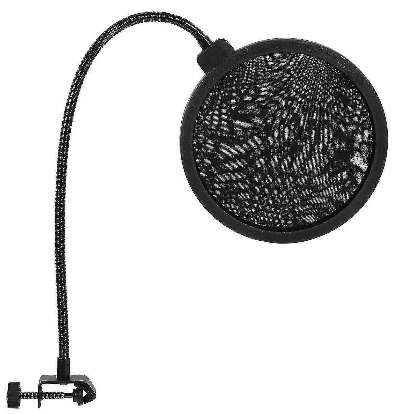 Convenient Microphone Isolation Shield Black Metal Microphone Windshield
