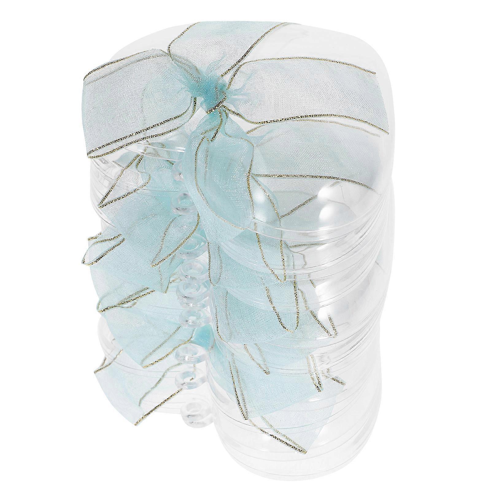 Plastic Heart Shaped Candy Box for Storage with 6Pcs Clear Treat Containers