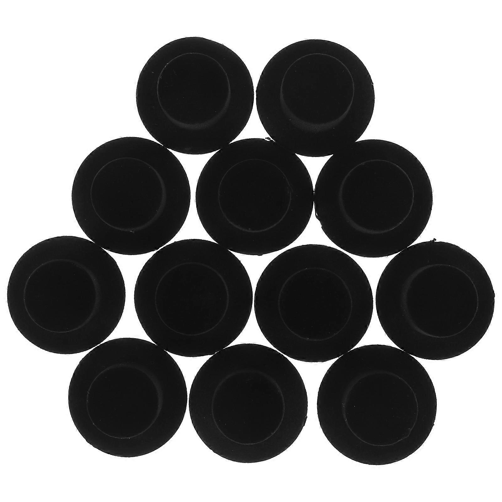 Mini Black Top Hats for DIY Craft Projects 24Pcs Elegant Doll Accessories