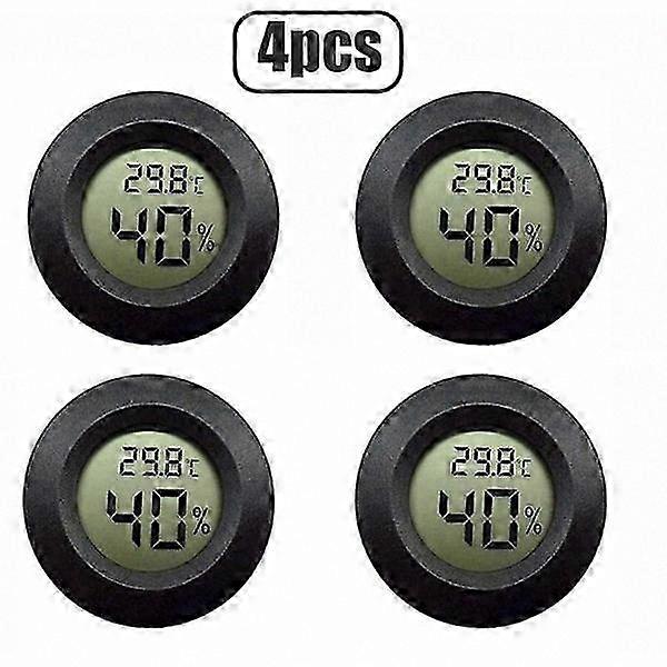 Digital Round Hygrometer Indoor Outdoor LCD Thermometer