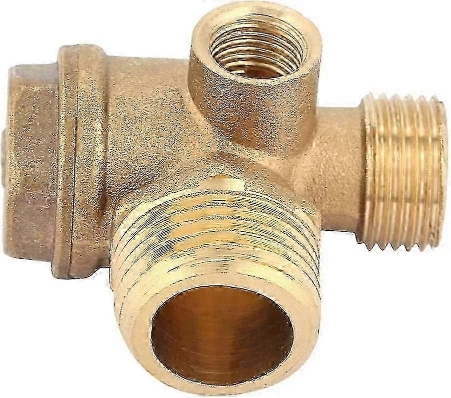 3 ميناء ضاغط فحص صمام ذكر موصل أنبوب الخيوط 20 * 16 * 10mm (20 * 16 * 10mm)