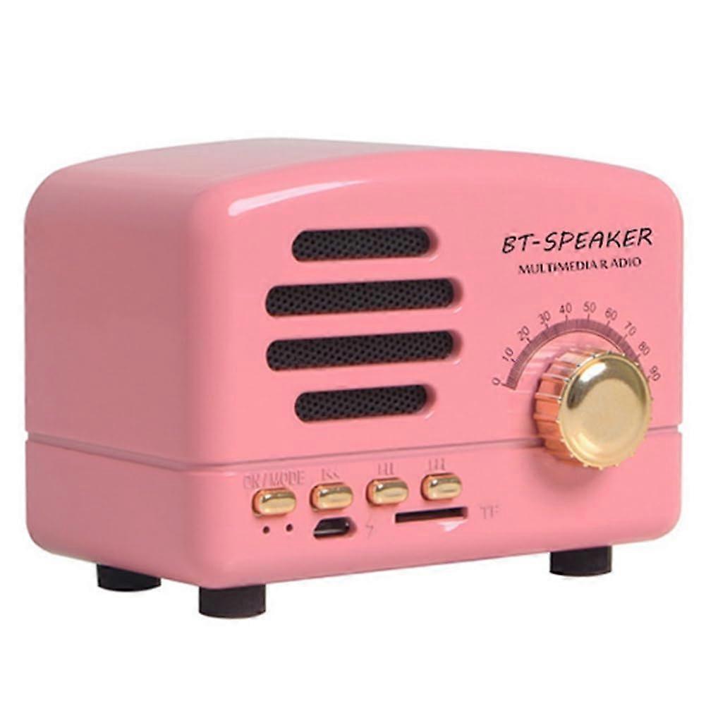 Powerful Retro Bluetooth Speakers, Mini Size, Decorative Retro Style, Outdoor Kitchen Office Use