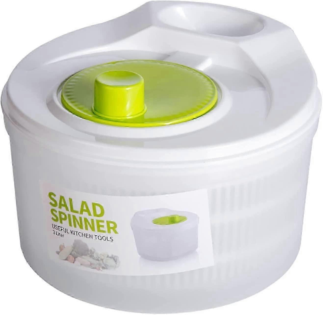 Salad Spinner and Dryer with Crank, Can be Used as a Bowl and Colander