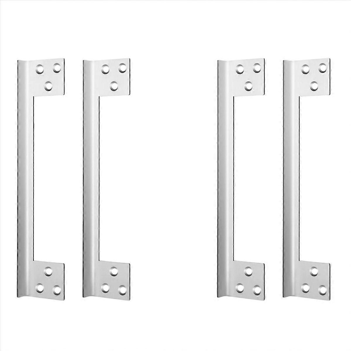 2 Pcs Door Latch Guard Plate Outswing Angle Latch Protector 11Inch