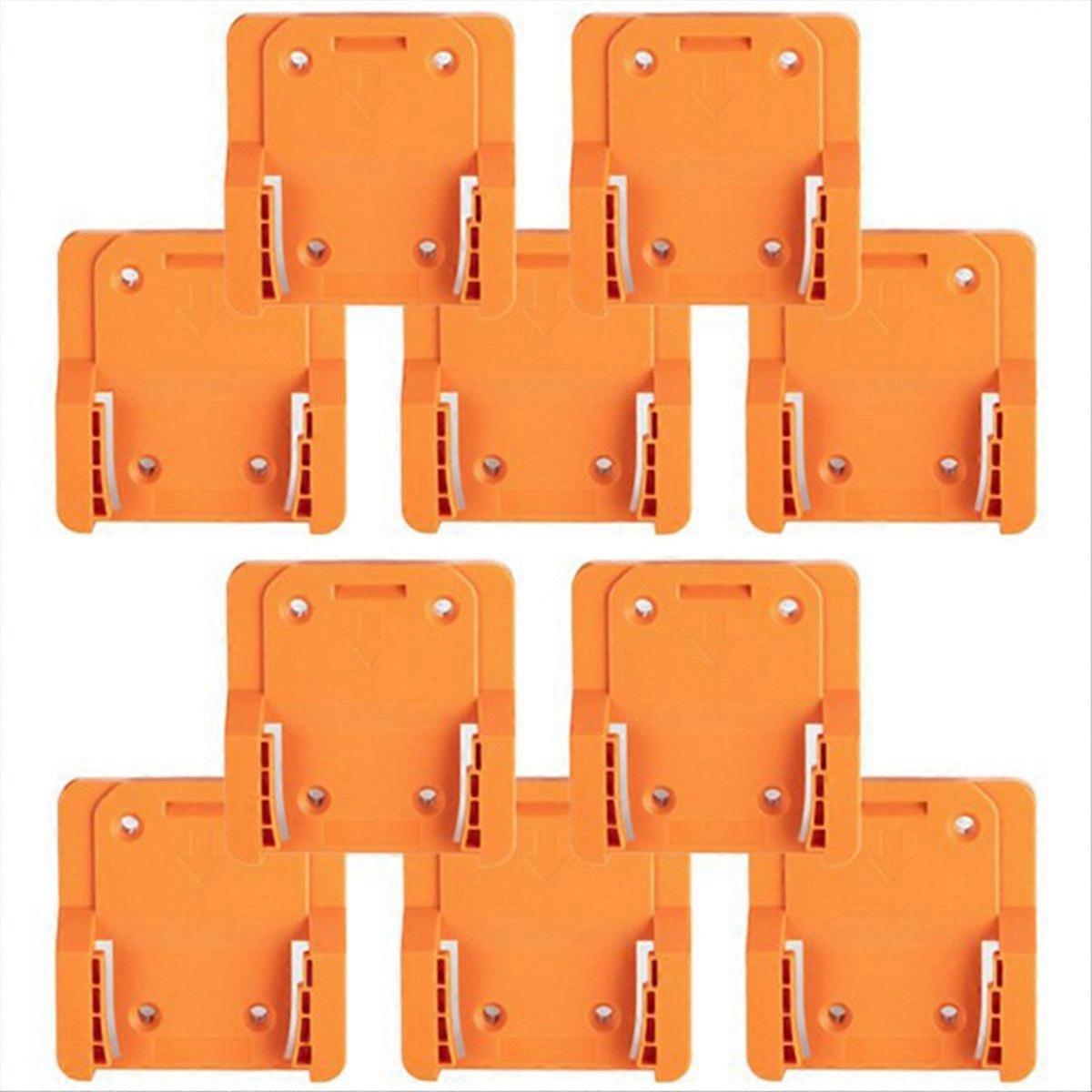 10Pack Battery Wall Mount Holder for 18V Li-Ion Drill