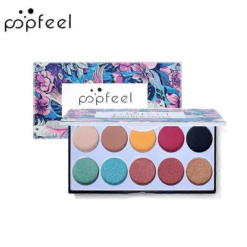 Παλέτα σκιών ματιών, σετ παλέτας μακιγιάζ 4 σε 1 με χρωματικό πίνακα, σκιά ματιών με γκλίτερ υψηλής χρωματικής απόδοσης και ματ λάμψη