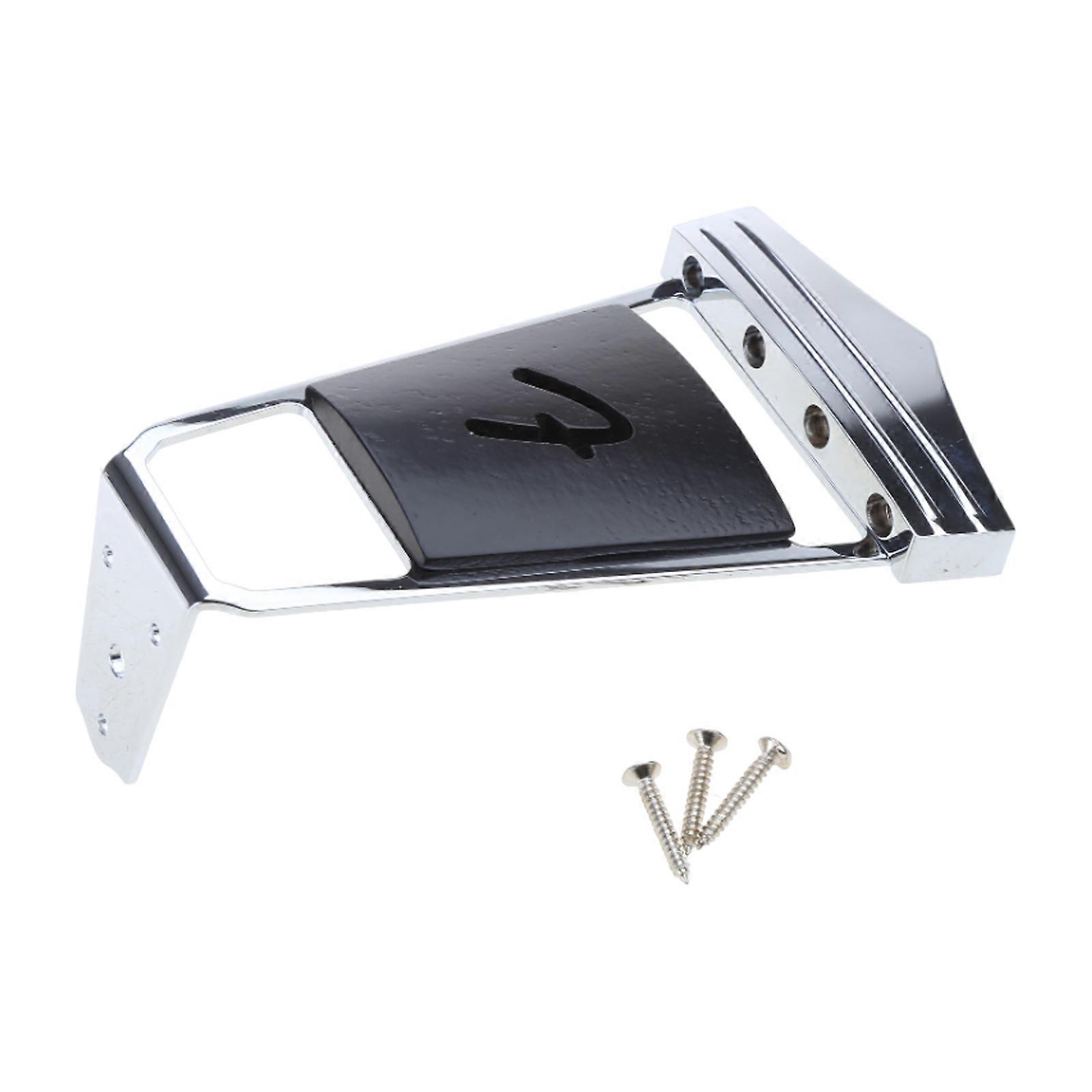 4 String Electric Guitar Bass Trapeze Tailpiece Bridge Rosewood Inlay  Archtop Guitar Tailpiece Easy to Install Multicolor