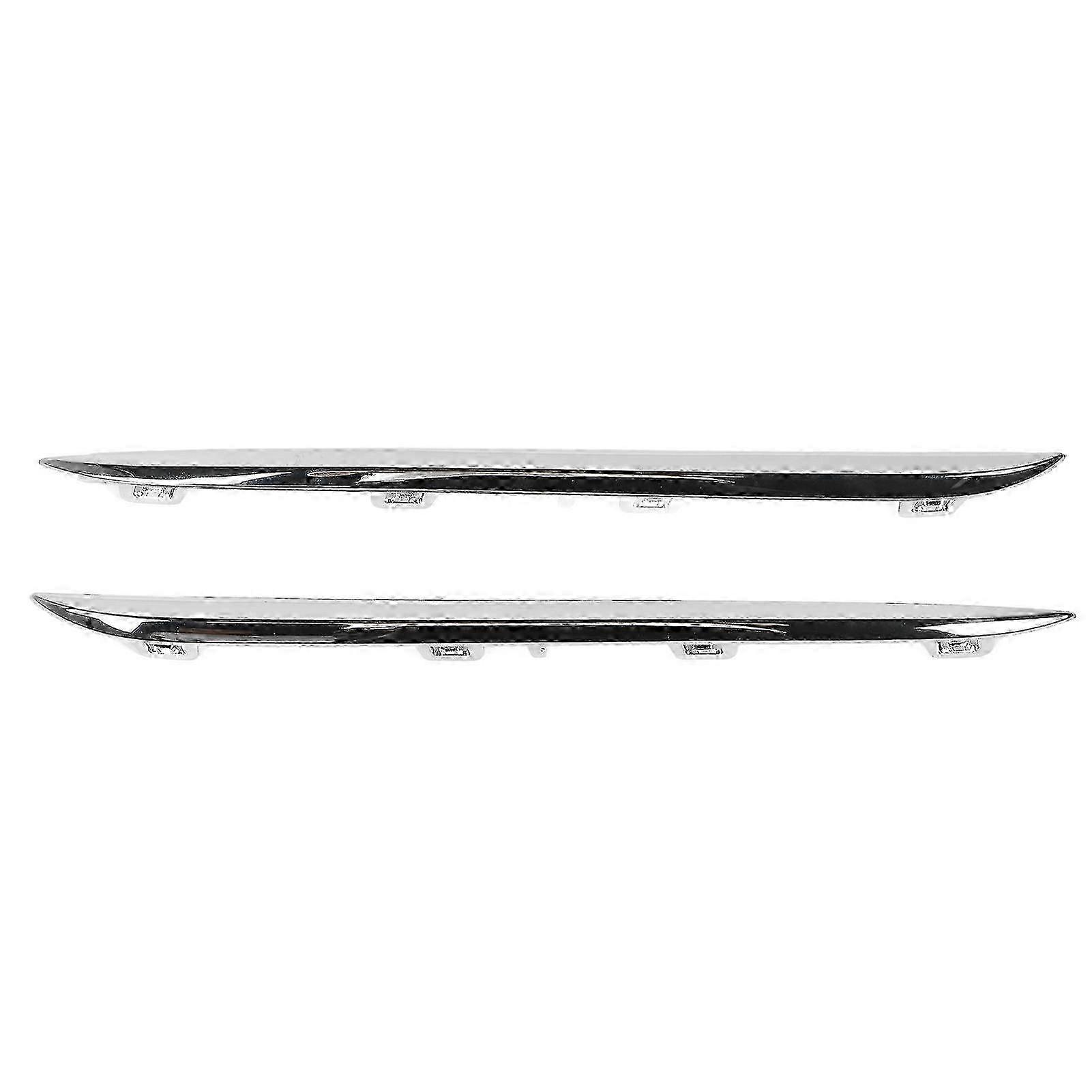 2pcs Rear Bumper Chrome Side Molding Trim Replacement for Benz C?Class W205 Standard Pre?Facelift 2015 to 2018