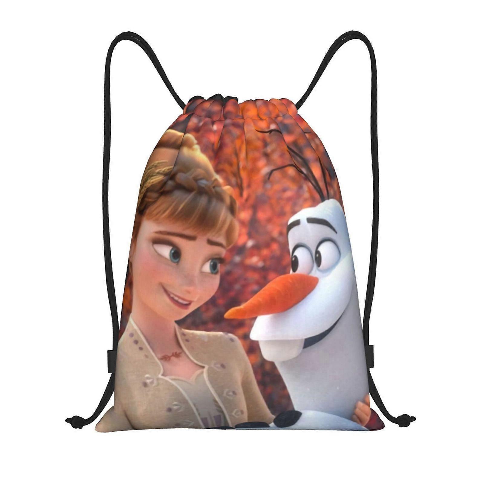 Frozen Classic Drawstring Bag, Collapsible, Sports, Fitness, Drawstring Bag, Unisex, Beach Sports Travel Bag Medium