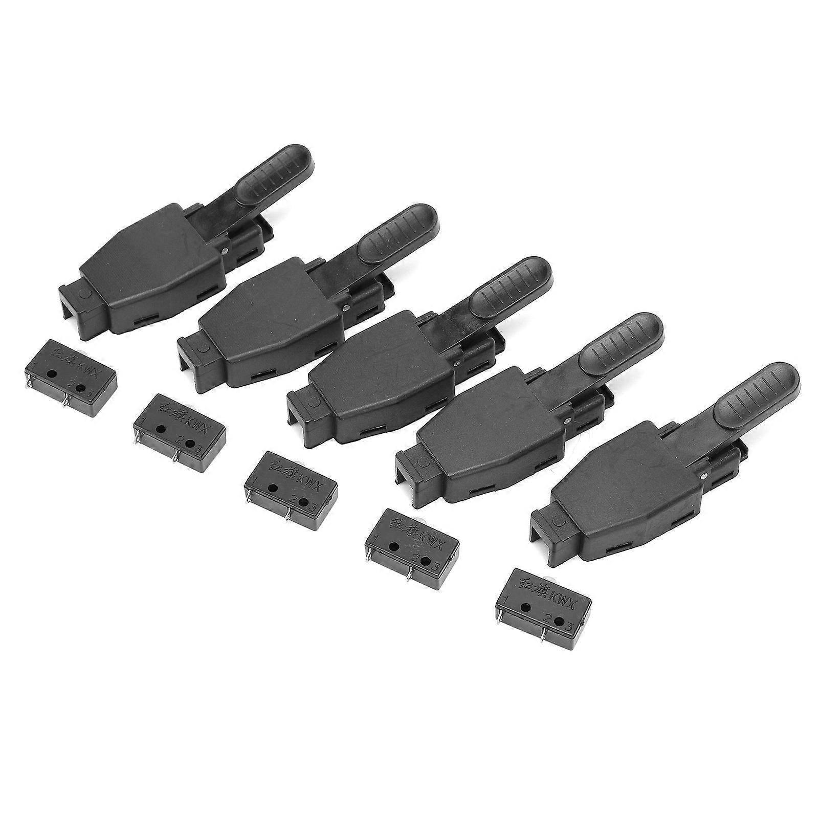 10Pcs TIG Welding Torch Switch Parts Black for Argon Weld ABS Accessories with Core