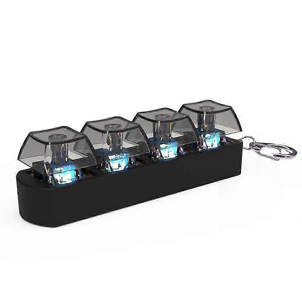 4Keys Keyboard Keycaps Fidget Leksak Stress Relief DIY Keycaps Toy Keyboard Caps Finger Button Fidget Finger Keycaps B