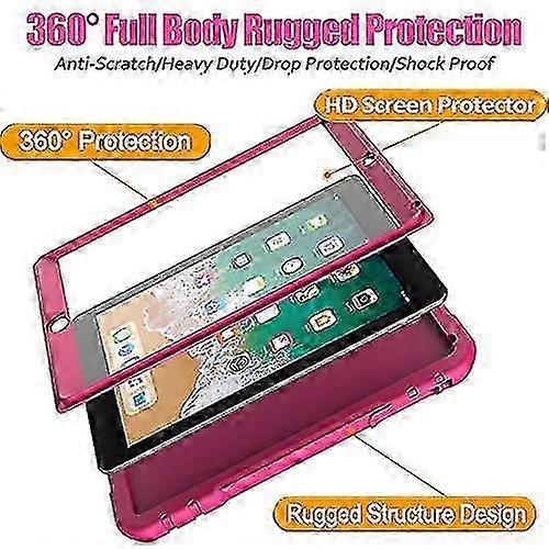 Timoom Ipad 6th/5th Generation Case For Kids,ipad 9.7 Kids Case,ipad Air 2 Case For Kids,built-in Screen Protector,[360 Rotating Handl