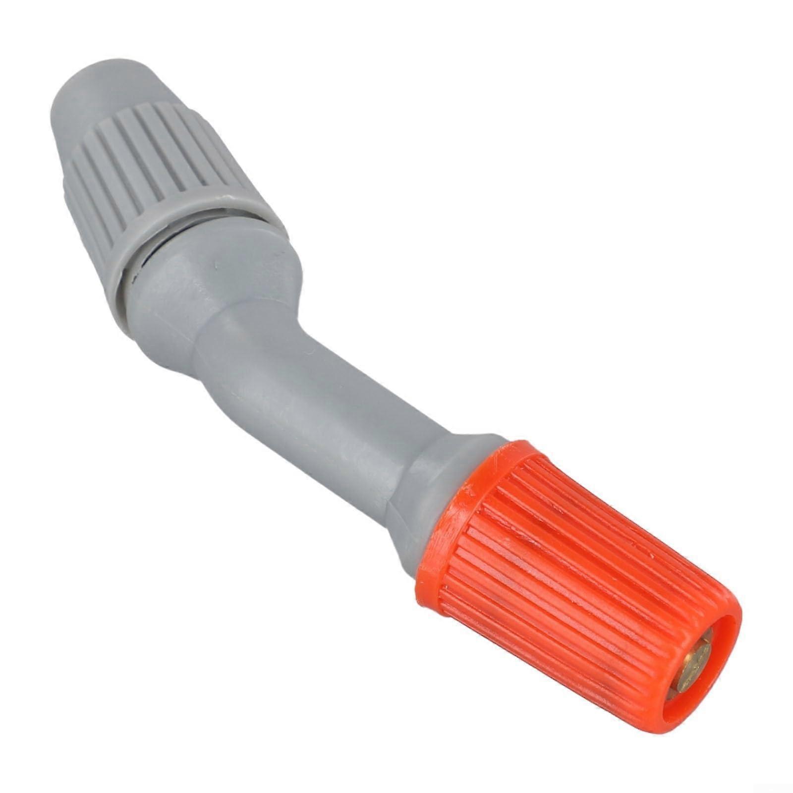 Adjustable Fan Shape Nozzle 4Inch Thread Plastic Replacement for 3L/5L/8L Backpack Spray Lance with Valve Orange
