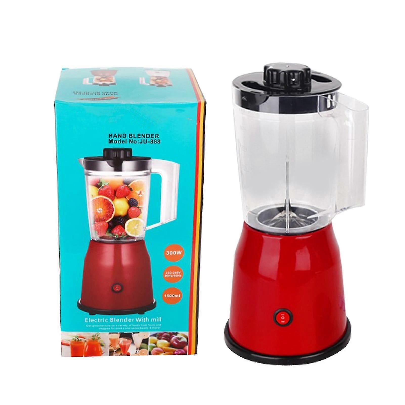 300W 1500ML Red Household Blender Juicer Juice Extractor Soy Milk Machine Nut Milk Maker EU Plug 220V