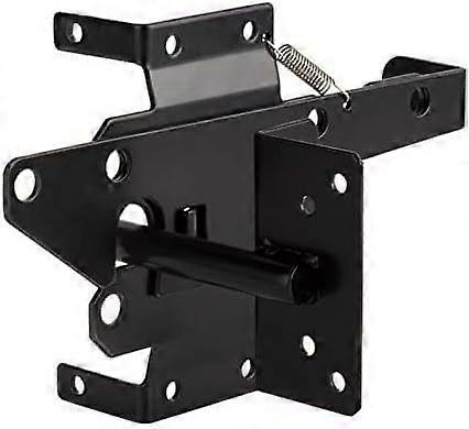 Heavy Duty Self-Closing Gate Latch for Wooden Fence, Post Mount Automatic Gate Lock for Outdoor Fence, Gravity Lever Spring Fence Lock Hardware for Vi