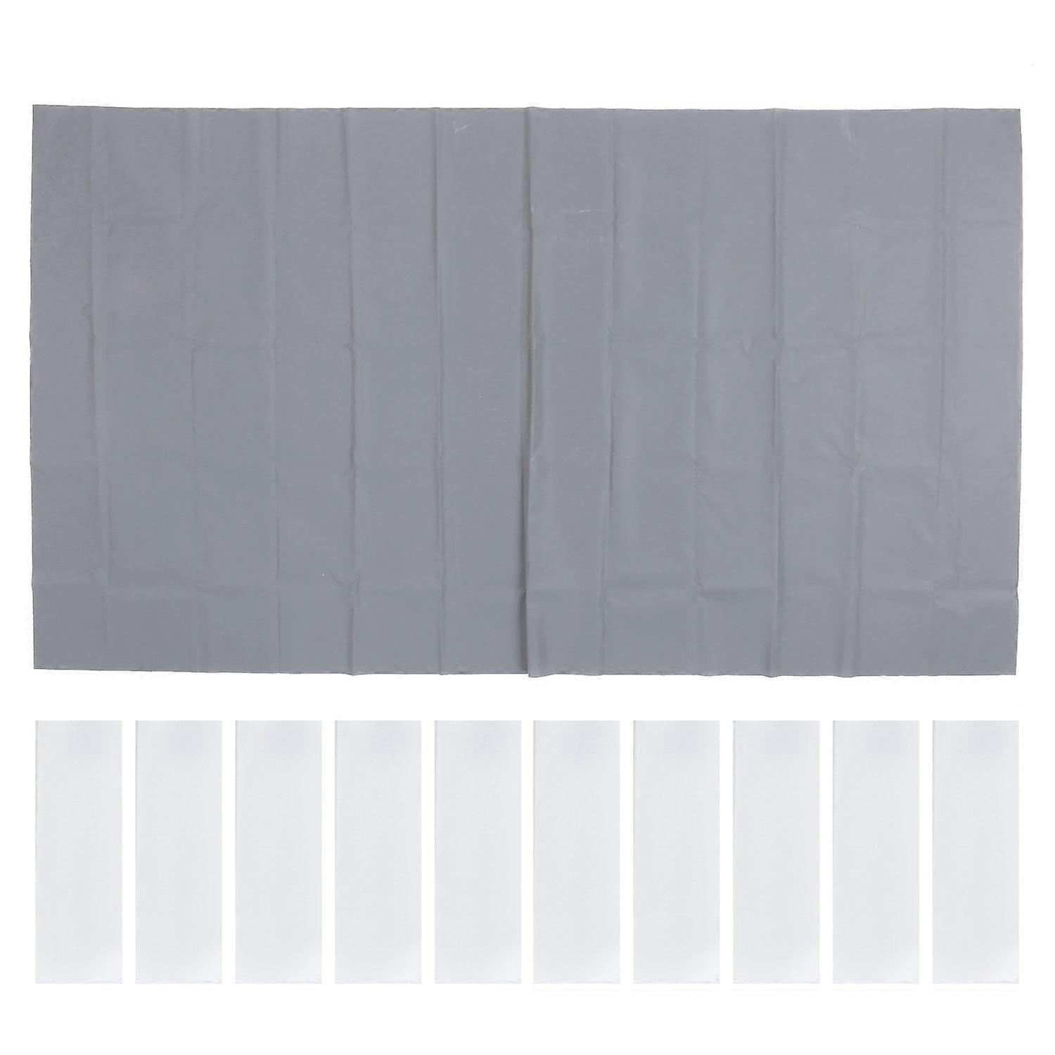 Portable 60in 16:9 Metal Antilight Projector Folding Screen with Hook&amp;loop Accessory