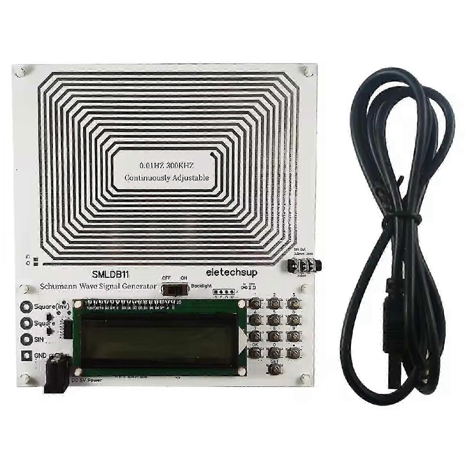 7.83HZ Schumann Resonance Low Frequency Pulse Waves Generator Adjustable 0.01Hz-30000Hz Sound Resonator Sine Waves Cs