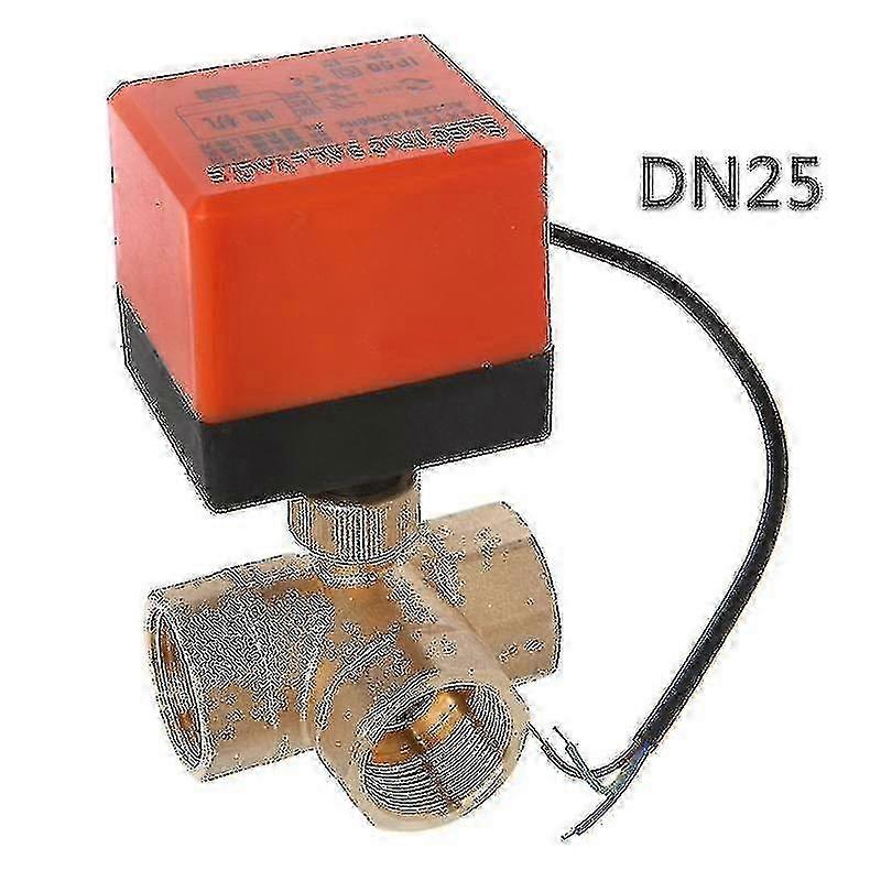 3 Way Motorized Ball Valve Electric Three Line Two Way Control Ac 220 Dn15/20/25 - Snngv