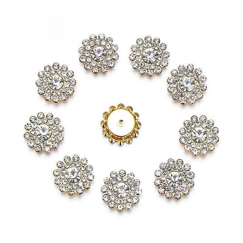 50 kpl kaksinkertainen pitsi kultainen kynsiompelu vesitimantti ei-lämpöinen kiinteä ompelu vesitimantti vaatteisiin, asusteisiin ja koristeluun