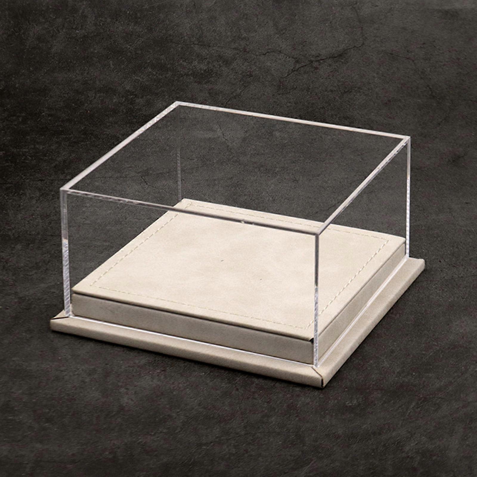 1/64 Scale Two Car Model Display Case Clear Acrylic Cover Portable Versatile Space Saving