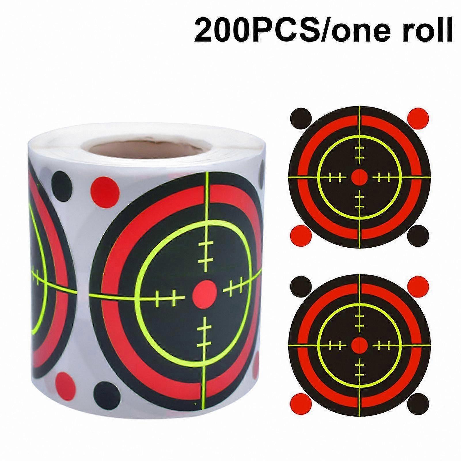200 Count Fluorescent Splatter Stickers for Shooting Practice Targets