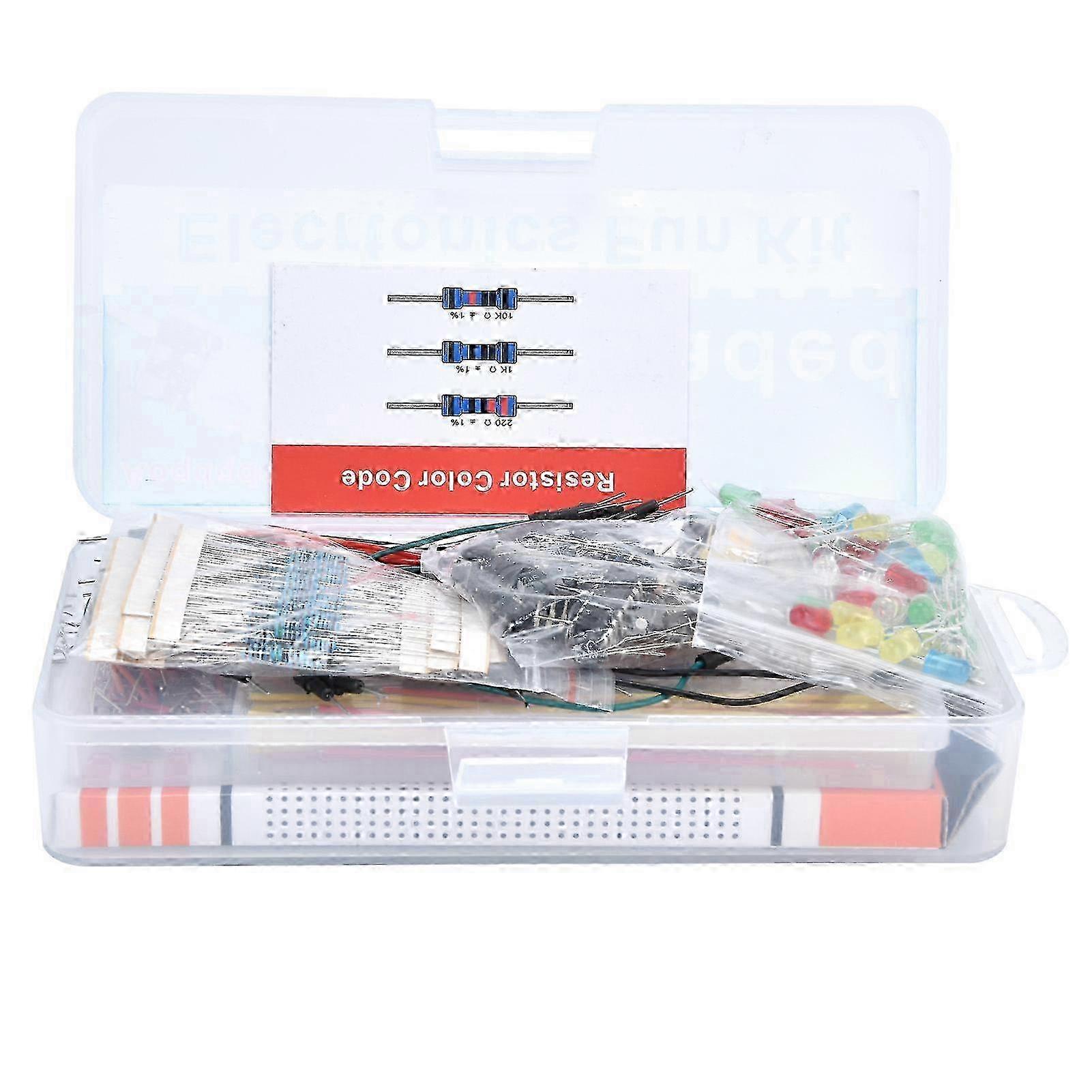 Starter Electronics Components Kit 830-Hole Breadboard DIY Tool for R3