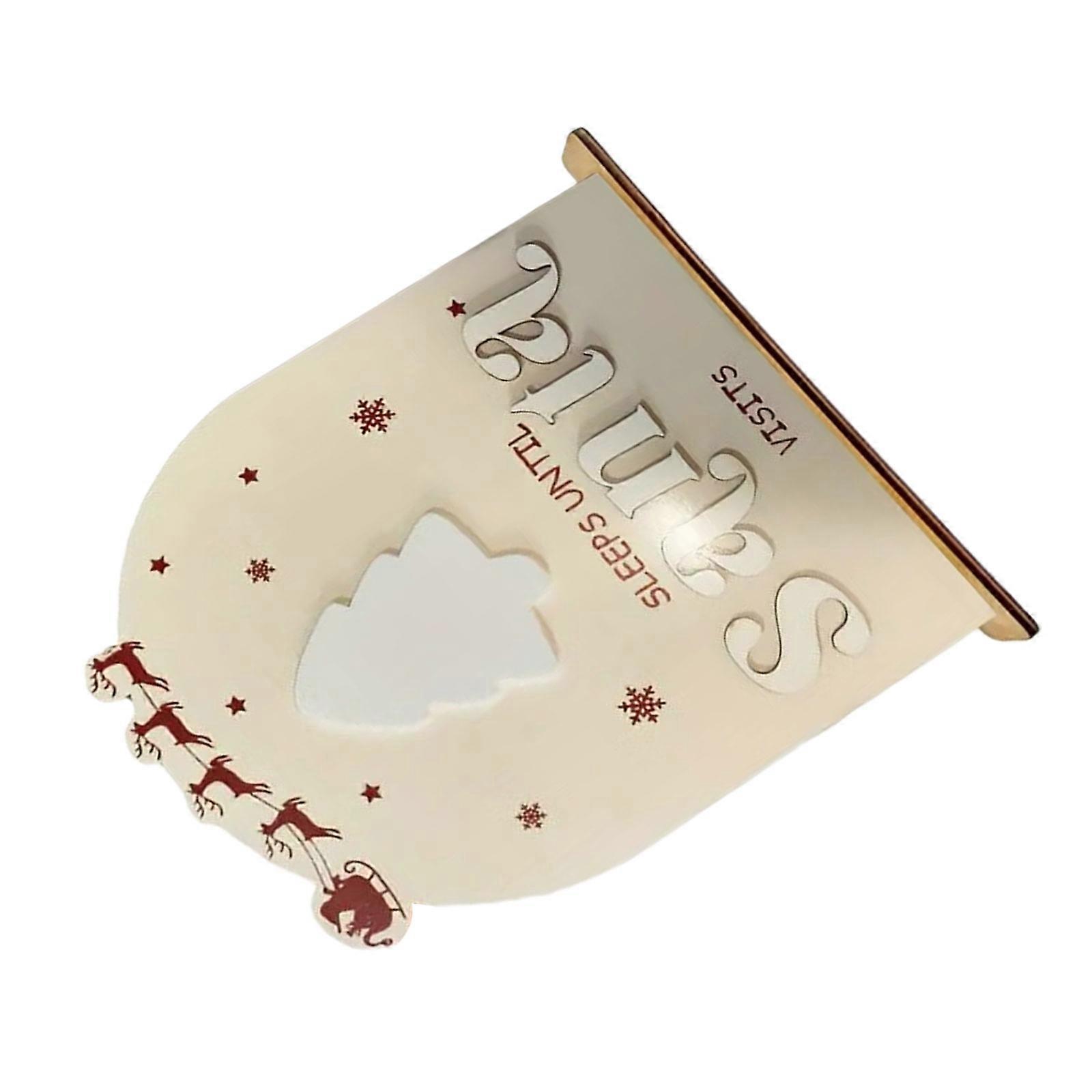 Χριστουγεννιάτικο Ημερολόγιο Αντίστροφης Μέτρησης 25x25cm Επαναχρησιμοποιούμενη Κρεμαστή Πινακίδα για Χριστουγεννιάτικη Διακόσμηση Σπιτιού Πολύχρωμο