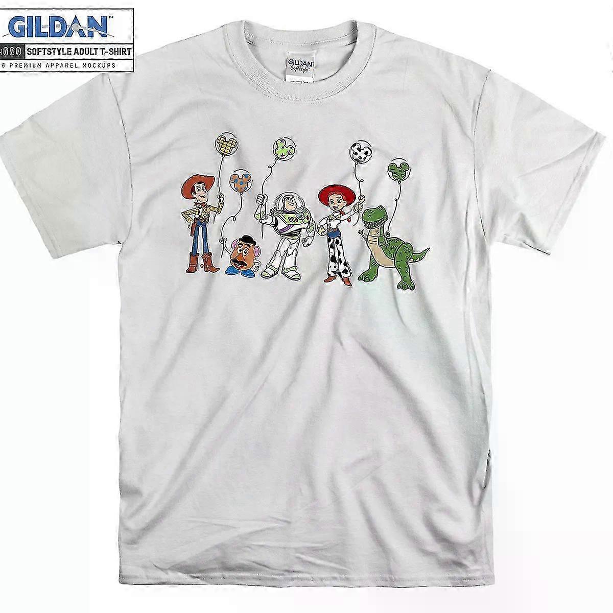 D Toy Story Friends Group Mickey Balloon Shirt Magic