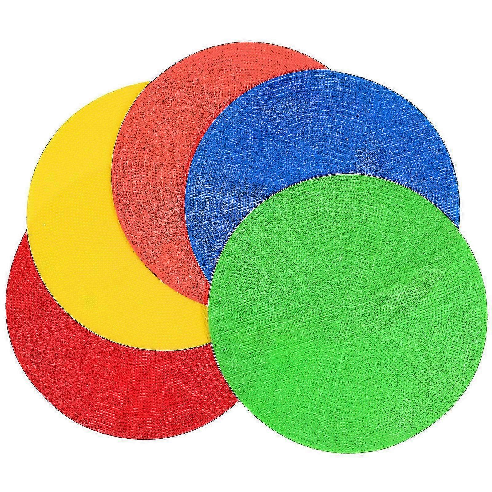 5pcs Spot Markers Flat Pads Floor Dots Field Markers Speed Agility Training Pads