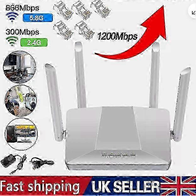 4G CPE Router 4G WIFI Router Dual Band 1200Mbps Useful for Home Office Internet