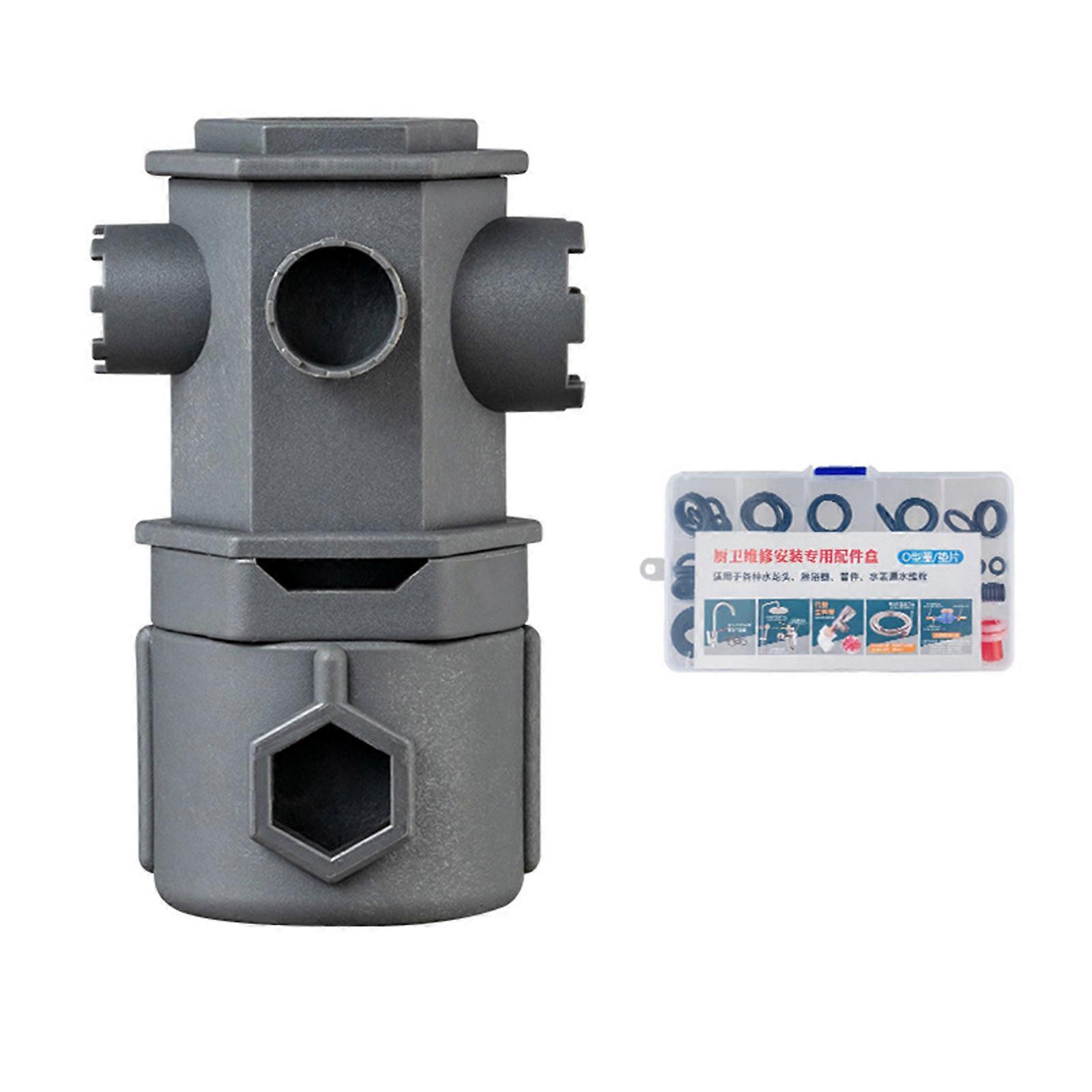 Multiple Functional Faucet Aerator Tool Kit Strong Nylon Construction for Easy Maintenance & Water Flows Optimization Multicolor